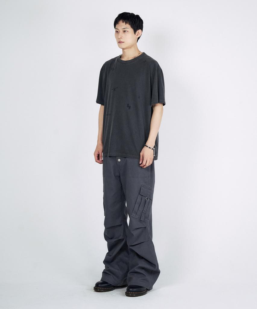 SLOWACID Button Fly Tech Cargo Pants [Charcoal]