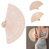 8-Inch Sandalwood Folding Fan Chinese Style Hollow Ribs Catwalks Dance Performance Photo Props Portable Summer Wooden Hand Held Fan