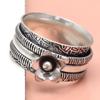 Silver Spinner Ring For Women Four Spinner Ring Fidget Silver Jewelry Ring"10"