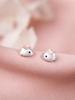 925 Sterling Silver Cute Rabbit Stud Earrings for Girls - Fresh and Sweet Design