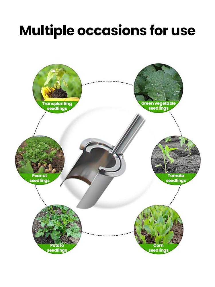 Plant And Fruit Tree Seedling Transplanter Metal alloy Soil Sampler Handheld Garden Barrel Transplanter Agricultural Puncher