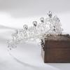 New Crown Bridal Jewelry Simple Alloy Crystal Tiara Hair Accessories Wedding Dress Accessories