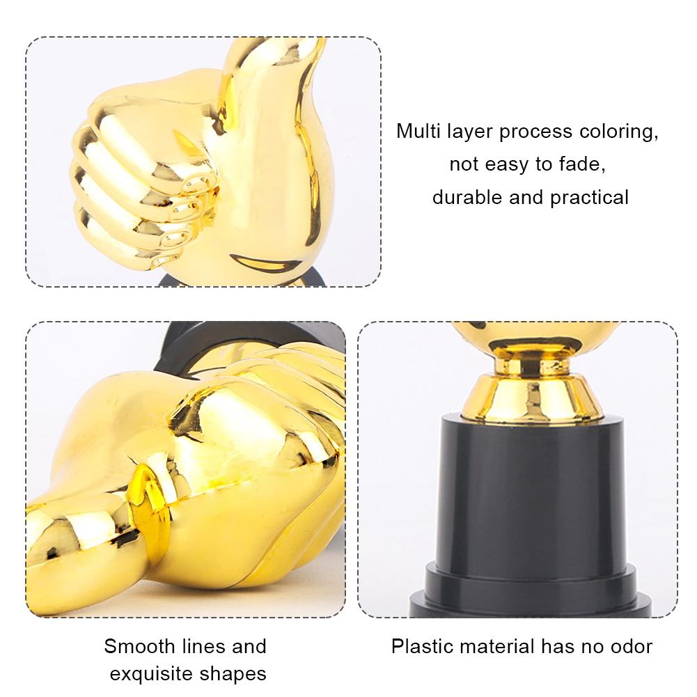 1-3pcs Thumbs Up Trophy Competition Winner Prize Encouragement Mini Victory Trophies Award Prizes for Children Party Favors