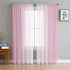 Pink And White Gradient Minimalist Tulle Curtains For Living Room Bedroom Children Room Decor Sheer Curtains