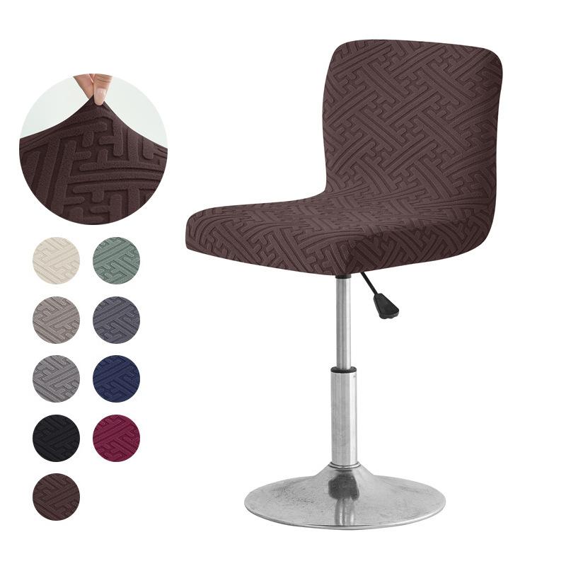 Чехол для барного стула Дом Отель Бар Низкая спинка Высокий табурет для ног Чехол Эластичный Пылезащитный чехол Чехол для вращающегося стула