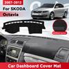 Для SKODA OCTAVIA 2007-2012 Коврик на приборную панель автомобиля Защита от солнца Коврик для приборной панели Аксессуары для защиты приборной панели