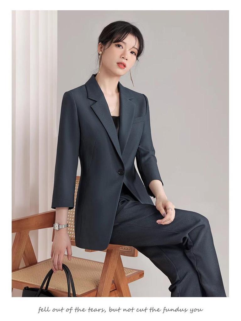 Women's Professional Blazer Suit Set - Spring/Autumn Workwear