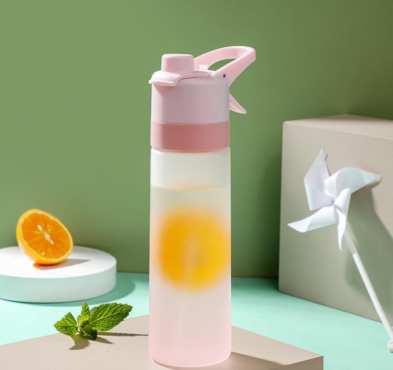 Портативные спортивные пластиковые бутылки для воды для студентов, креативные бутылки-спреи, летние, для военной подготовки, удобные стаканы для воды