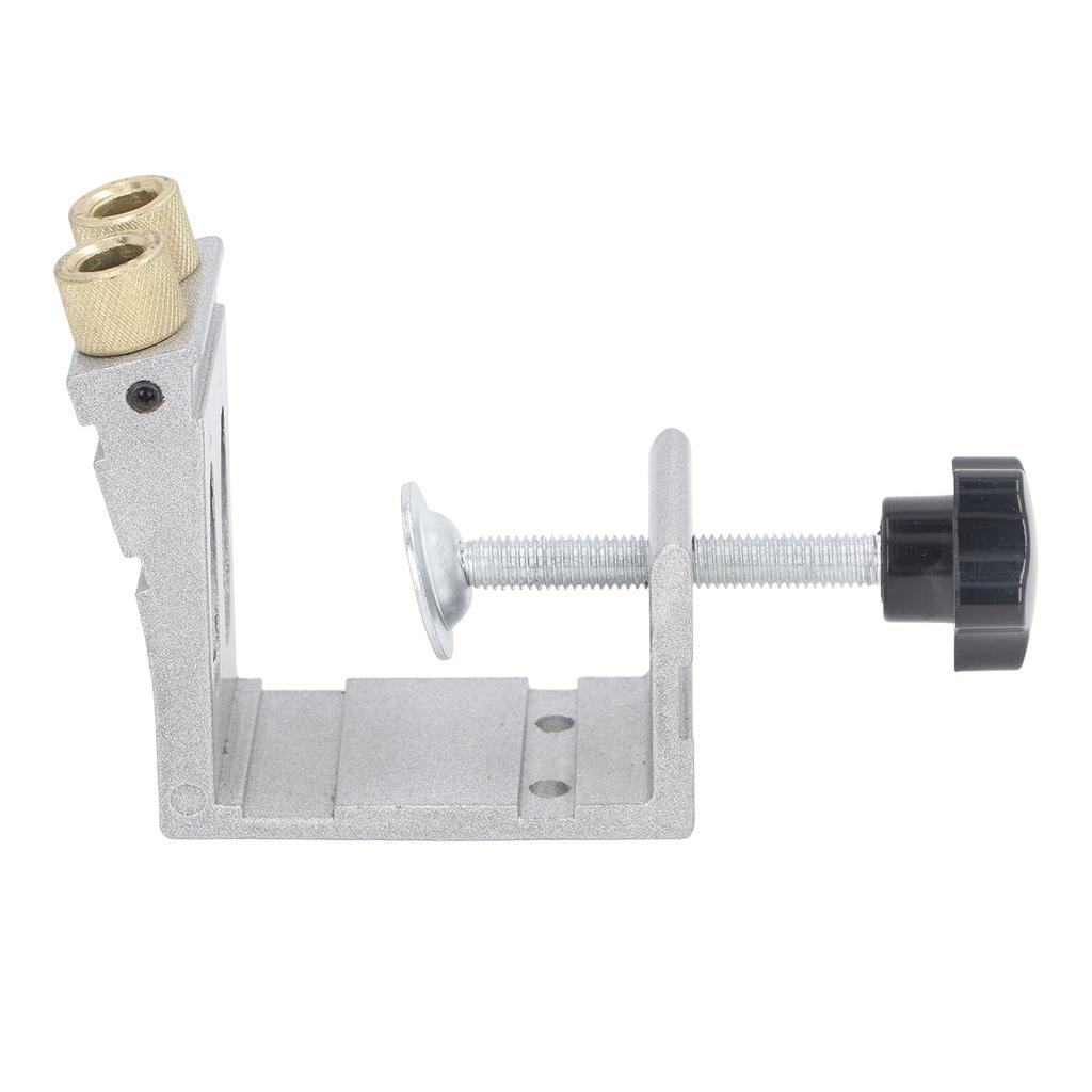 Pocket Hole Jig Set Adjustable Inclined Punch Locator Aluminum Alloy Woodworking Dowel Drilling Guide Kit