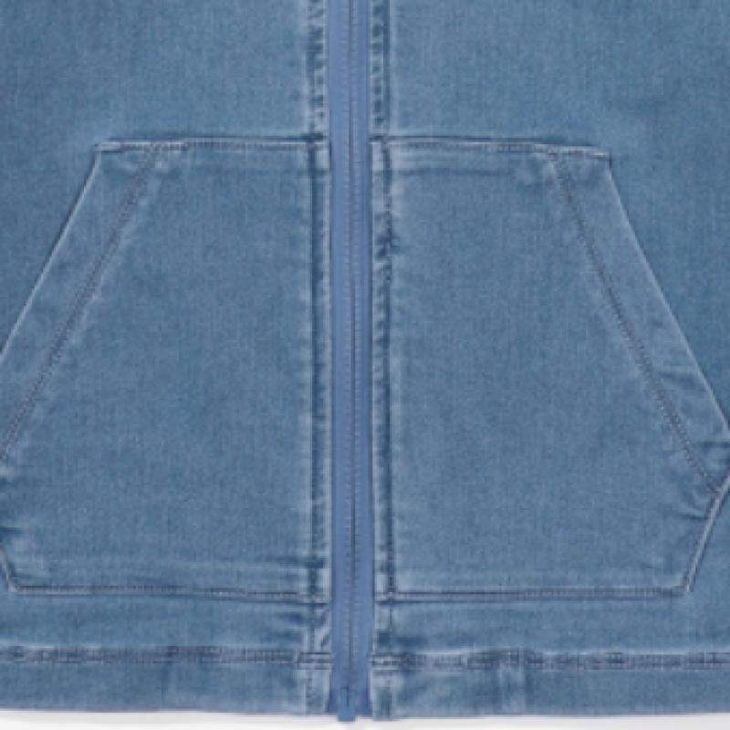 [fila Kids] Denim Hoodie Zip Up  Fk2ftf1106x Dem  q0zFk2ftf1106xDem