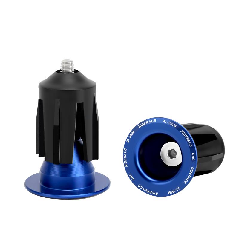 1 Pair Bike Handlebar End Plugs Aluminum Alloy Mountain Road Bicycle Handlebar End Cap Multi-color Cycling Handlebar Accessories
