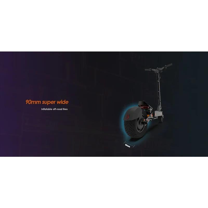 Склад в ЕС Электросамокат KuKirin G4 2000 Вт Мотор 60 В 20 Ач Аккумулятор 75 км Максимальный запас хода 70 км/ч Максимальная скорость 11" Внедорожные вакуумные шины