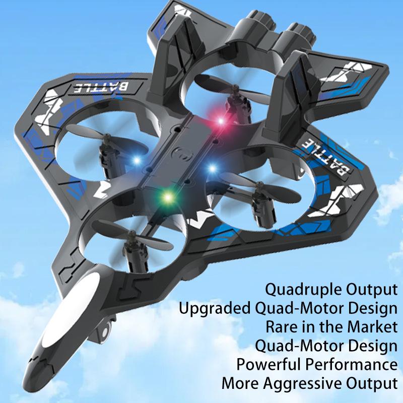 Indoor Gesture-Control Hovering Drone - Rechargeable, Durable, Remote-Control Toy Helicopter