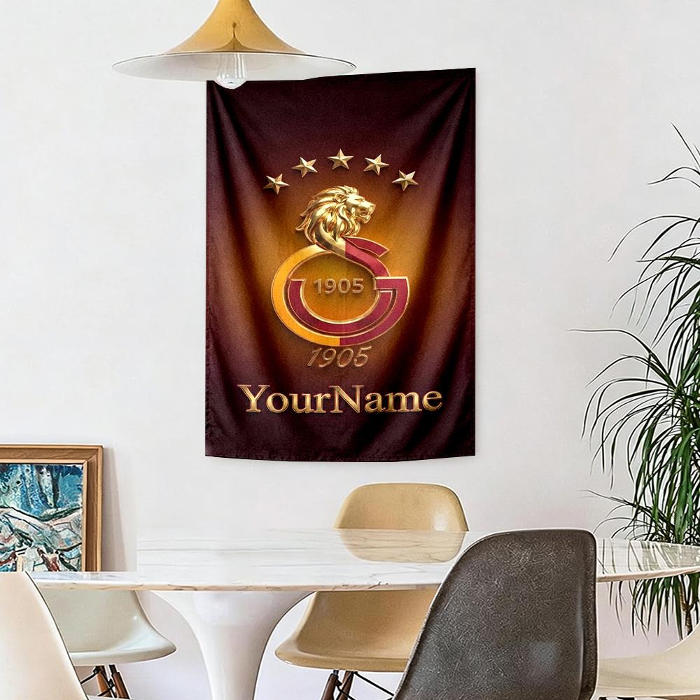 Galatasaray Custom Your Name Wall Decor Tapestry Art For Pet Memorial Birthdaywedding Party Backdrop Family Gift