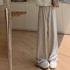 Casual Glutinous Rice Pants for Women In Spring and Autumn New High-waisted Slim Loose and Lazy Drooping Wide-leg Long Trousers