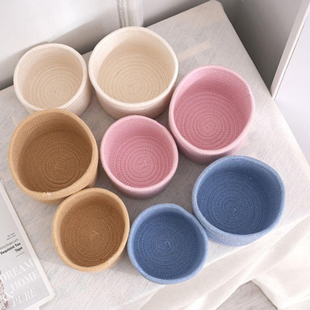 Корзина для косметики Настольная корзина для хранения вещей Настольный органайзер в скандинавском стиле Канцелярские принадлежности