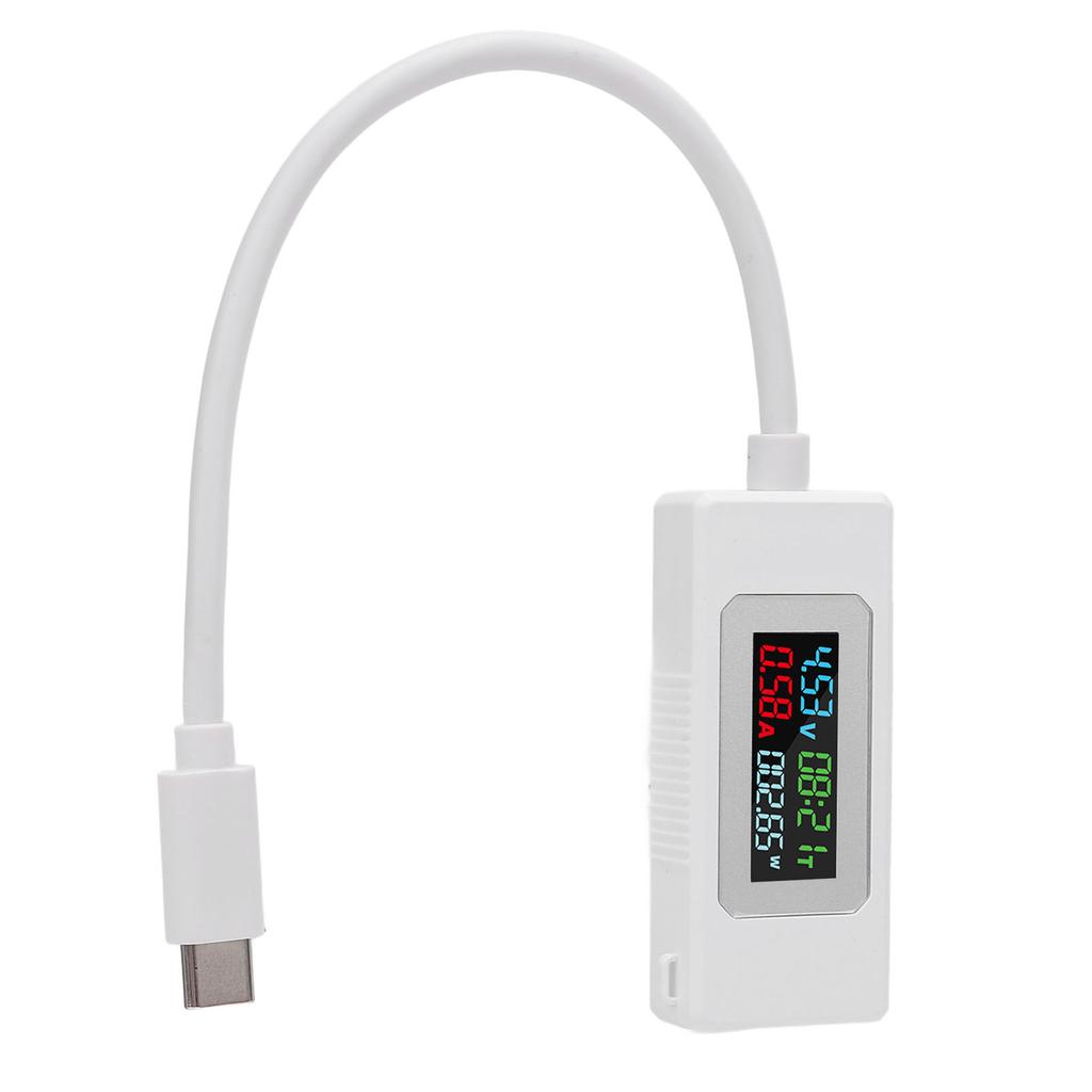 USB C Tester 4 30V 0 6.5A Type C Voltage Current Power Capacity Working Time Charger Detector