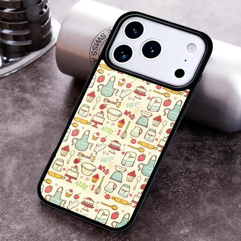 Baking Cook Chef Phone Case For iPhone 17 16 15 14 13 12 11 Pro Max Plus 17Air Soft Silicone Cover