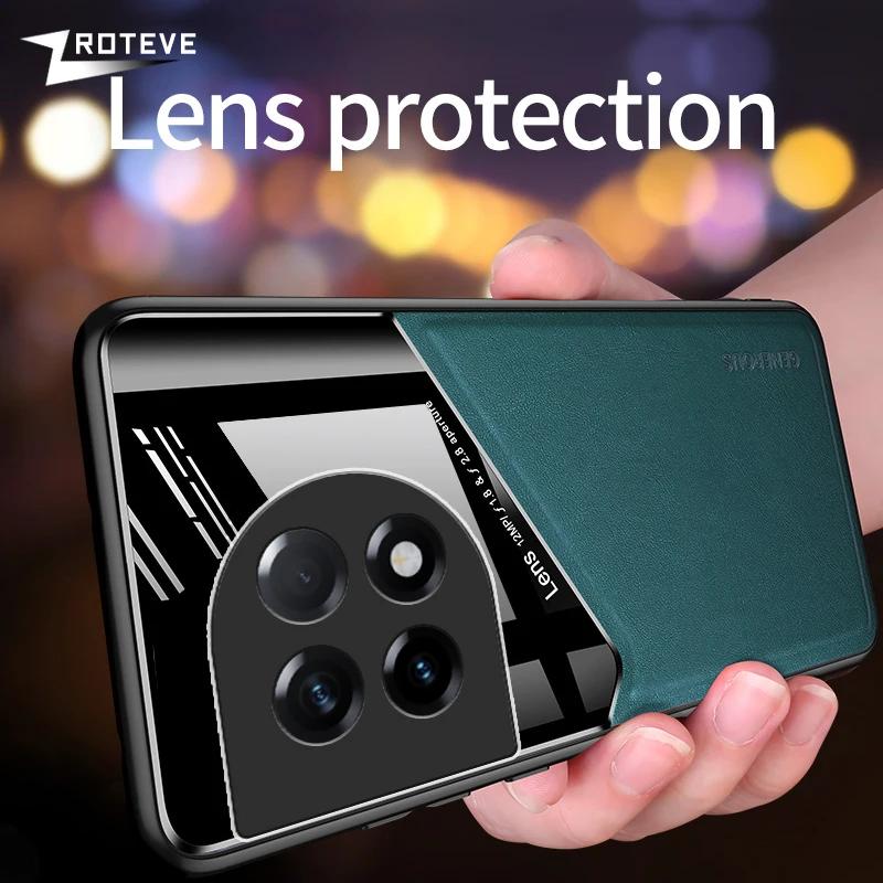 Чехол для OnePlus11 Zroteve из ПУ кожи, автомобильный магнитный жесткий ПК чехол для OnePlus 11 11R 12 12R One Plus 10 R 10T OnePlus10 Pro Чехлы