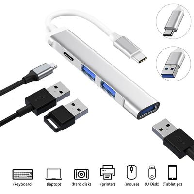 Адаптер-разветвитель USB 3.0 OTG для передачи данных, док-станция Type-C, USB C ХАБ