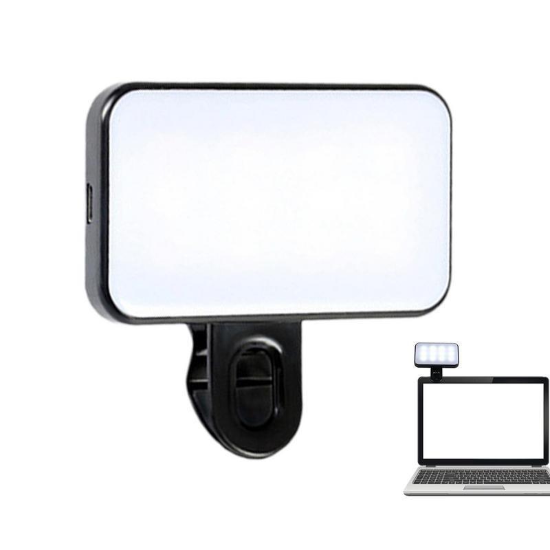 Регулируемая яркость, заполняющий светильник для линз для компьютерных конференций, перезаряжаемая лампа для макияжа с заполняющим светом для селфи мобильного телефона