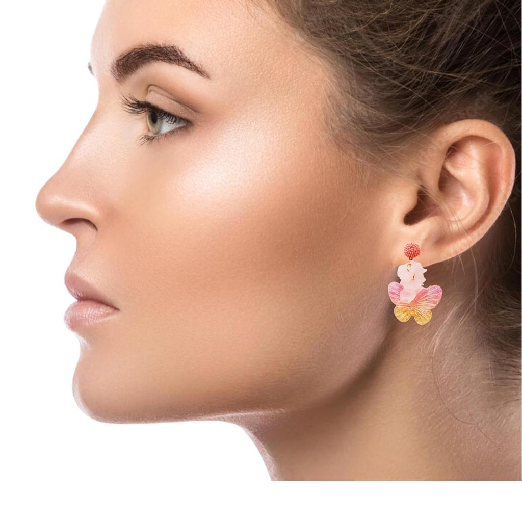 Женские модные акриловые серьги-бабочки с элегантным дизайном | Привлекательный легкий комплект Джумки для традиционного индийского образа |