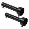 CrownDoris General Motorcycle Inner Silencer Set of 2 Silencer Silencer for Muffler Quiet 48mm Black