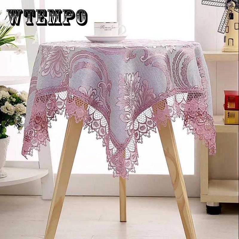 Bedside Table Cover Towel Cover Cloth Small Round Table Coffee Table Cloth Square Microwave Refrigerator Household Cloth Lace Universal Cover Towel