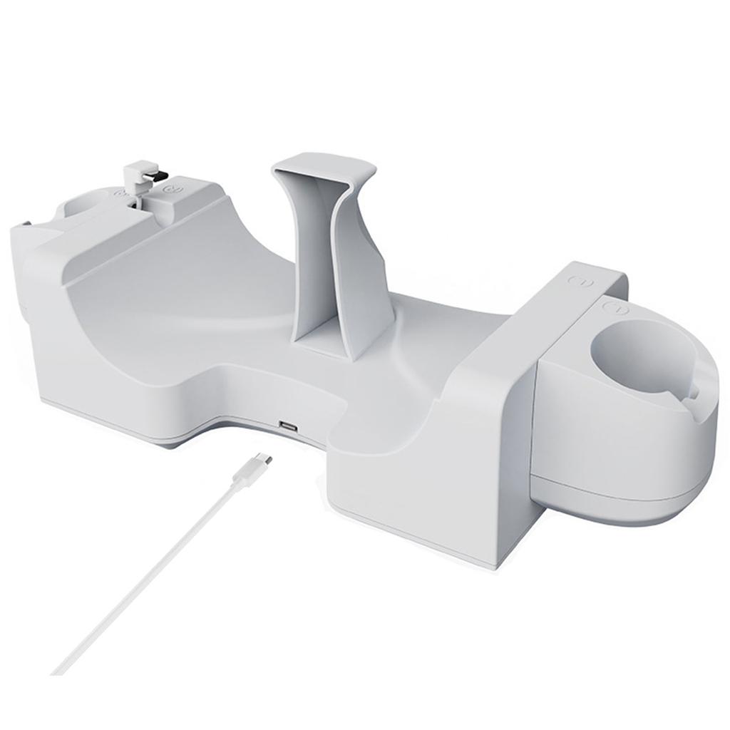 Зарядная док-станция для VR-гарнитуры, настенная зарядная станция со светодиодной подсветкой. Забудьте о низком заряде батареи для MetaQuest 3.