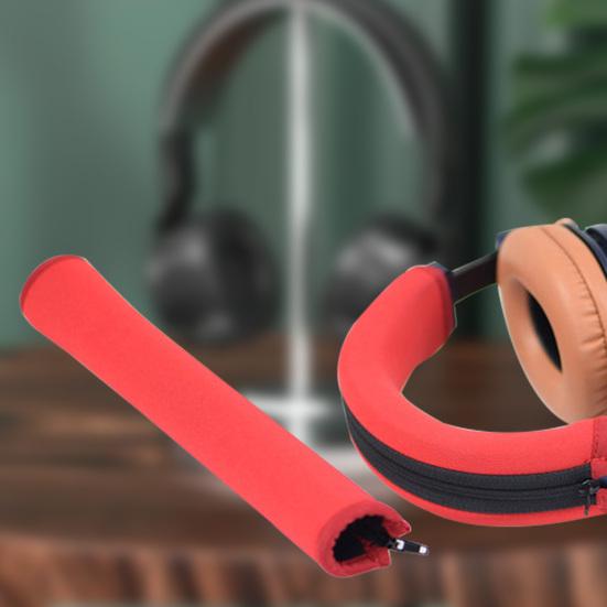Head Beam Cover Faux Leather Headphones Soft Replacement Headband Protective Case for Audio