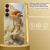 Винтажная Роза Пустынного Розового Цвета Для Samsung Galaxy S26 S20 FE S21 S22 S23 Plus S24 Ultra S25Ultra S21+ S22Plus Золотой Стеклянный Чехол для Телефона