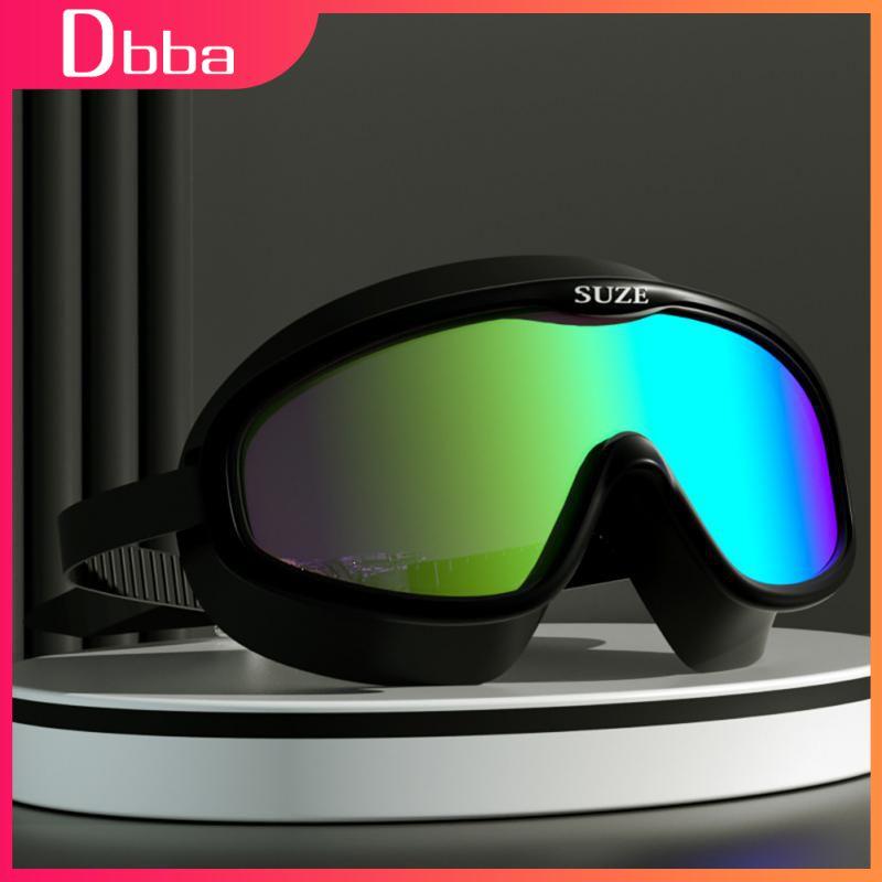 Летние очки для плавания для взрослых мужчин и женщин, противотуманные очки HD с большой оправой, защита от ультрафиолета, очки для дайвинга и водных видов спорта