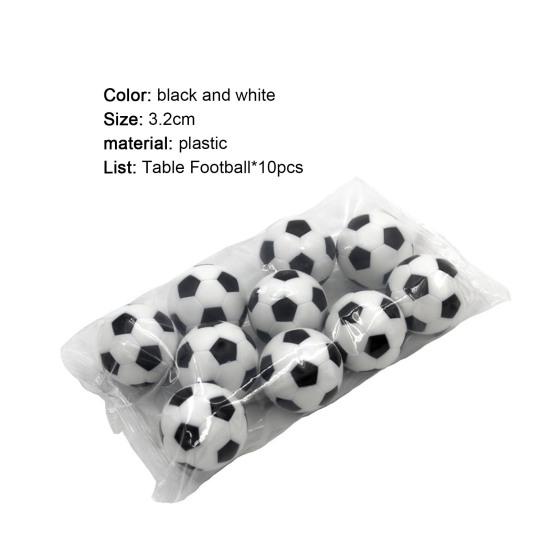 10Pcs Table Soccer Wear Resistant Heavy Duty Accessory Game Replacement Small Table Footballs for Indoor