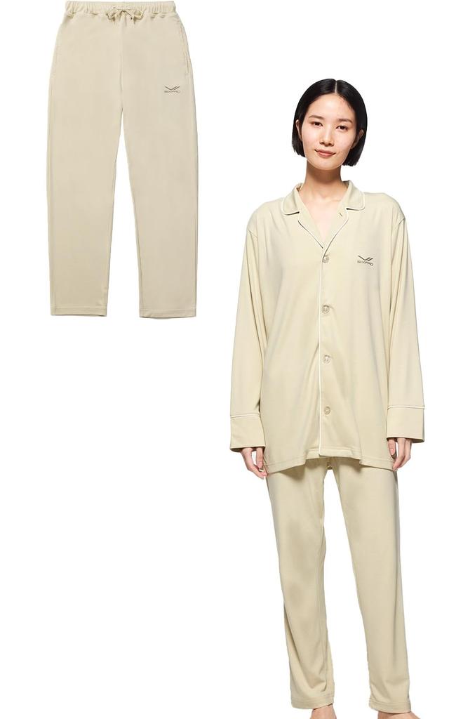 Эксклюзивный магазин Sixpad Recovery Wear Sleep Long [SIXPAD] (Штаны (пижама), JP, Алфавит, L, (бежевый))