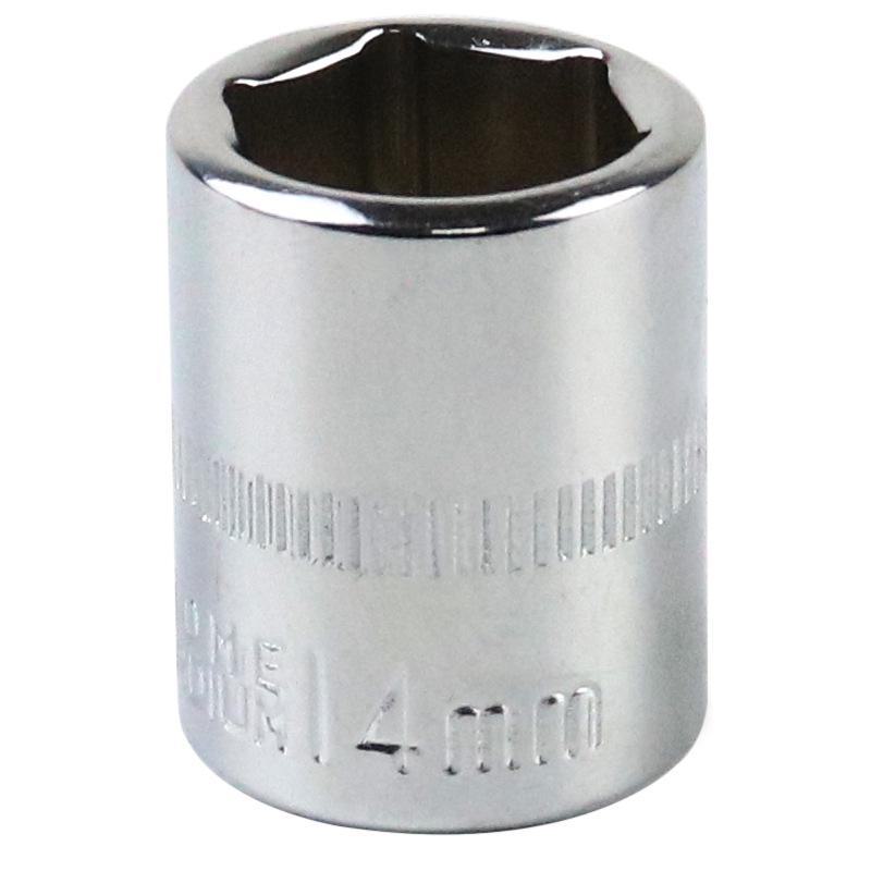 Короткий шестигранный торцевой ключ 1/4" с интерфейсом 6,3 мм, рукояткой-трещоткой и головкой торцевого ключа 4-14 мм для ремонта автомобилей
