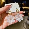 Korea Dongdaemun Ins Mori Flower Petal Earrings, Fresh Versatile Stud Earrings, Femininity Resin Flower Earrings