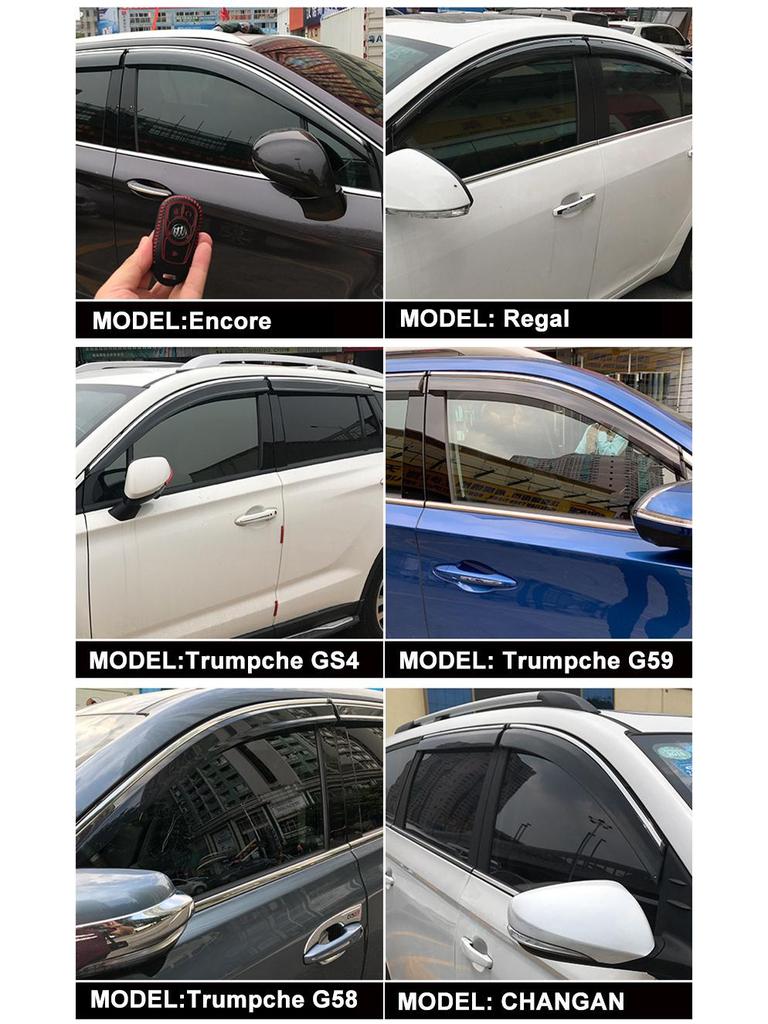 Дефлекторы окон Changan CS35/CS35 PLUS: Дефлекторы боковых окон, Защитные накладки на зеркала заднего вида и Солнцезащитные шторки на двери автомобиля