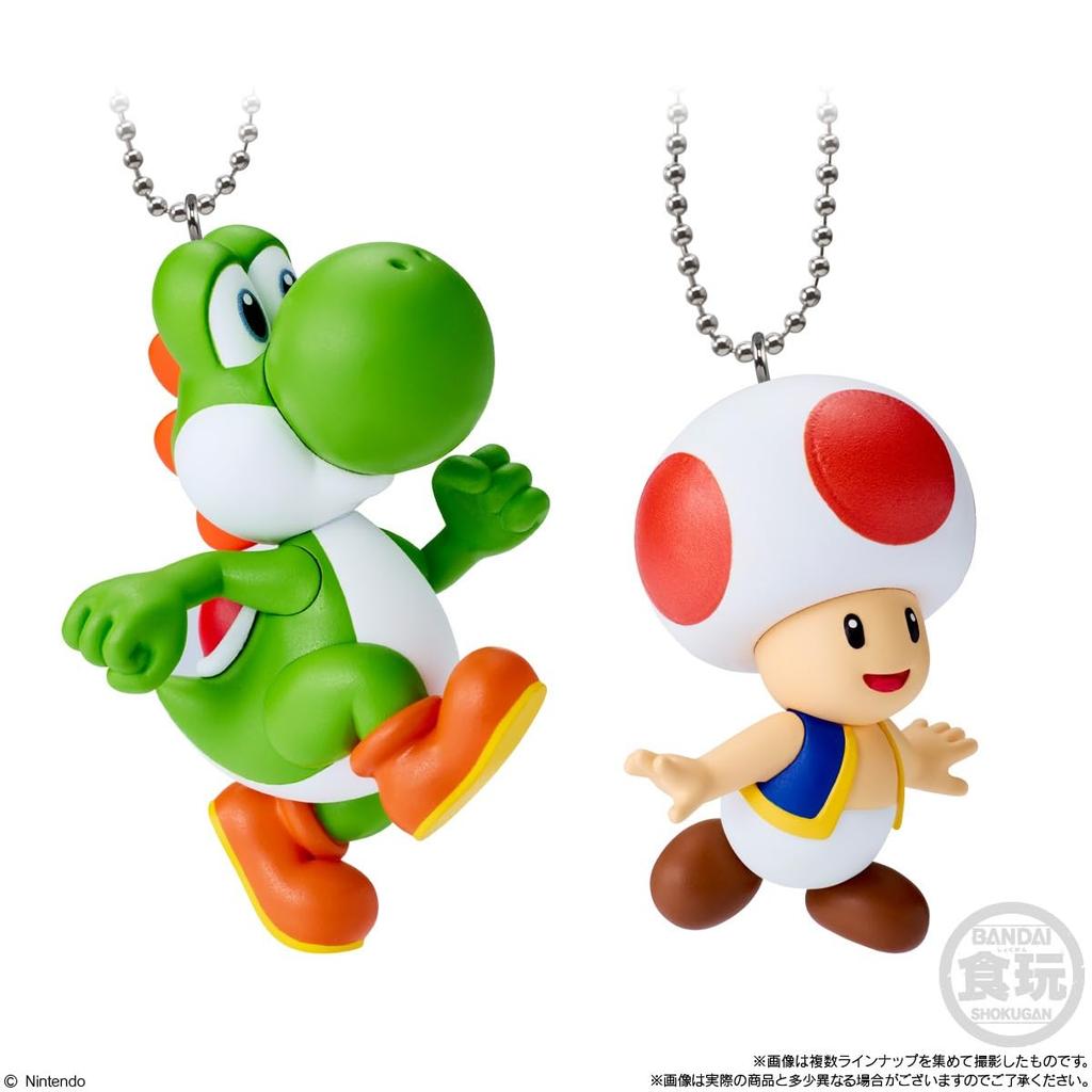 BANDAI Super Mario Mascot Charm Collection 2 Chewing Gum Candy Toys (Box Set of 10)
