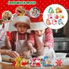 Набор Формочек для Печенья 8 Штук Кухонная Форма для Десертов Нержавеющая Сталь Снежинка Дерево Пряничный Человек Олень Санта-Клаус Резак для Хлеба Для