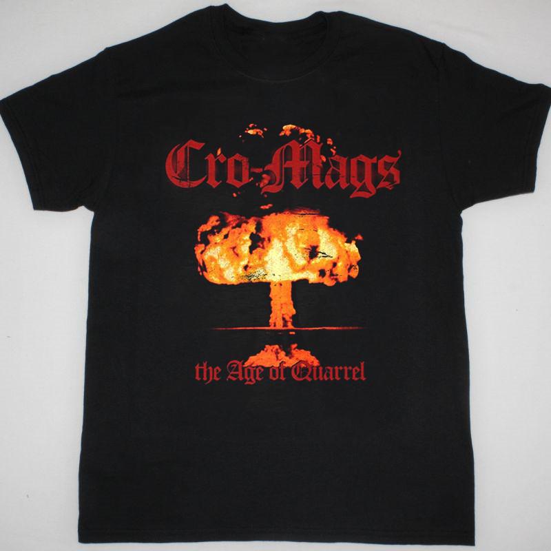 Cro-Mags - The Age of Quarrel Черная футболка с коротким рукавом Все размеры t-men Подарочная футболка QQ485 Унисекс Футболка