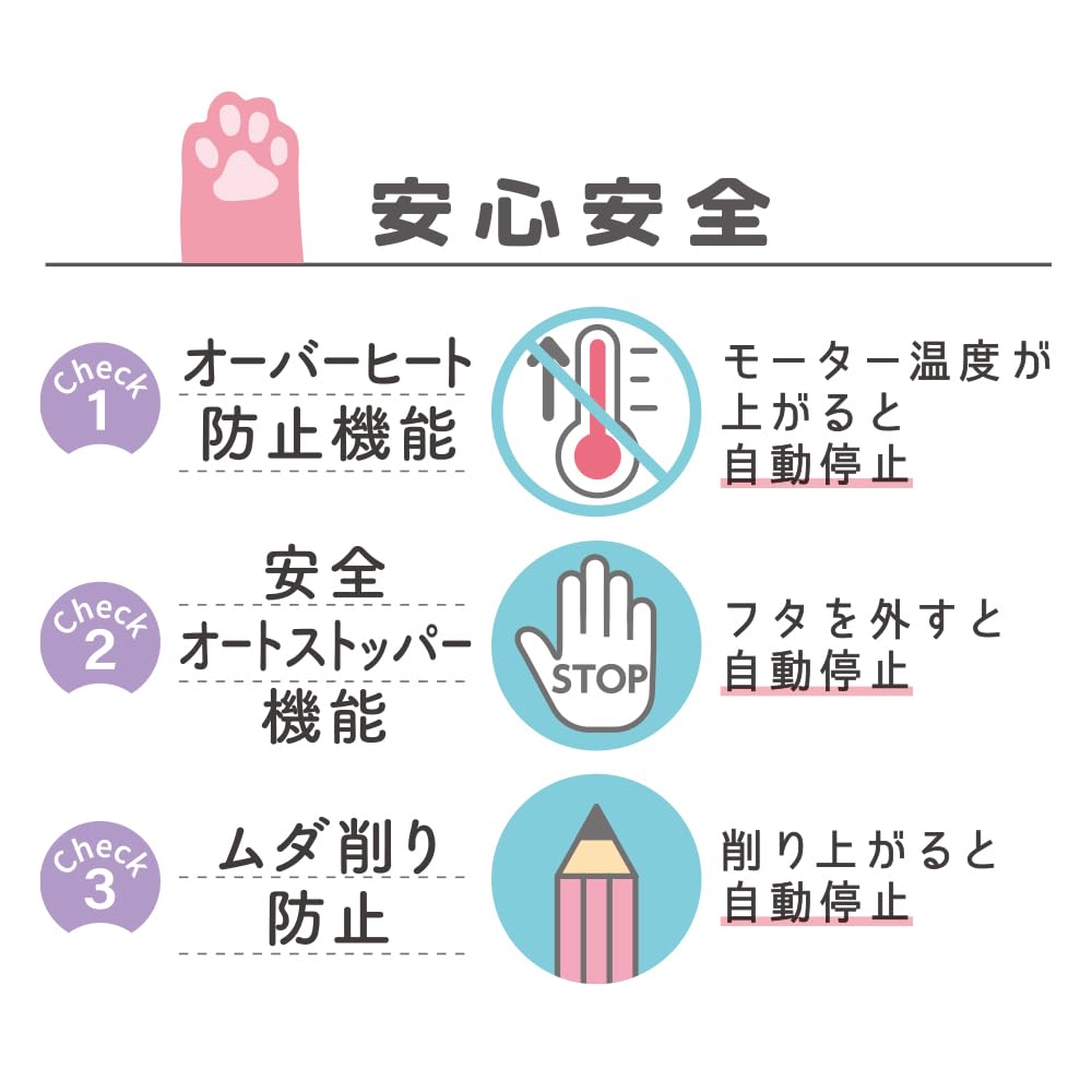 Devica Электрическая точилка для карандашей 043747, Мяу, Синяя, Перезаряжаемая,