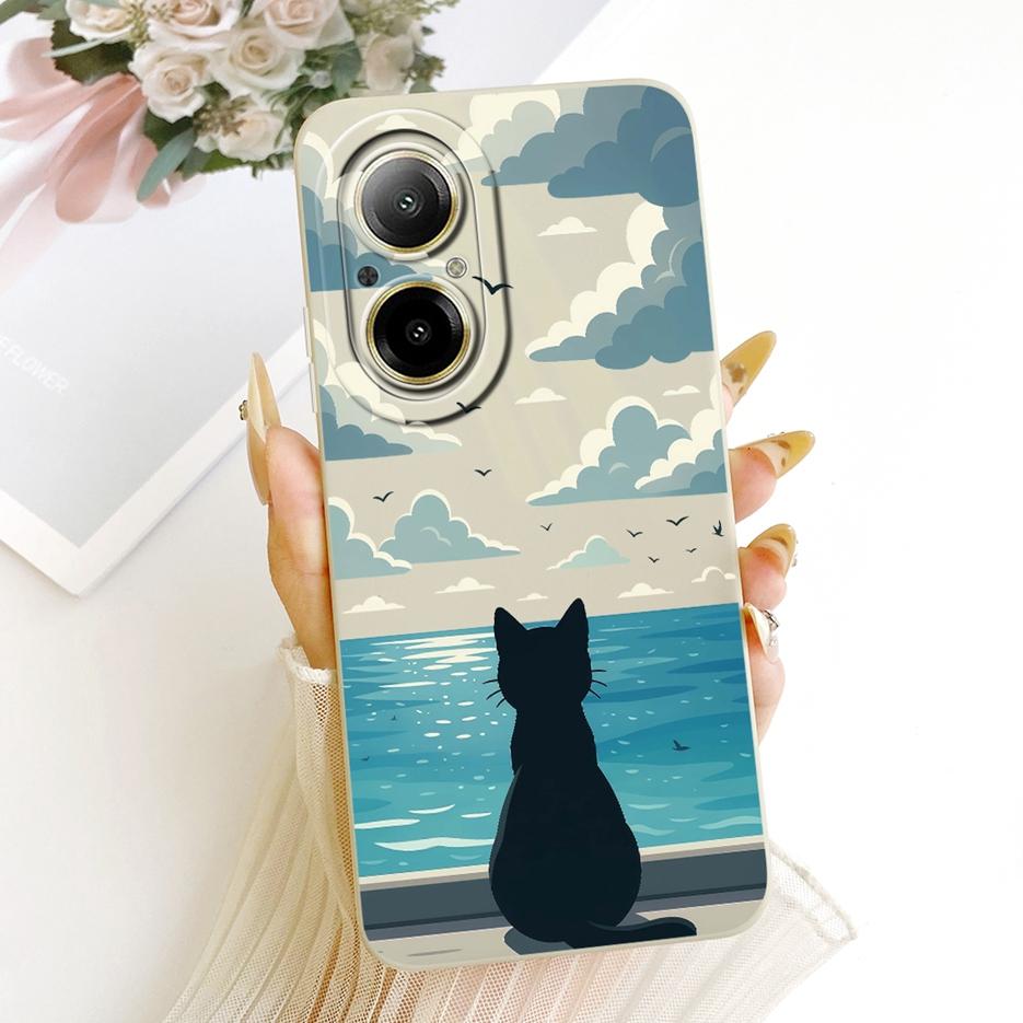 Чехол для Realme C67 4G RMX3890 Милый мультяшный чехол-кролик Мягкий силиконовый чехол для Realme 12 Lite C 67 RealmeC67 4G Задняя крышка Сумки