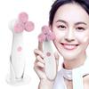 3D электрическая щетка для очищения лица, водонепроницаемая мягкая силиконовая щетка для мытья лица, устройство для ухода за кожей, массажер для лица, глубокая очистка пор