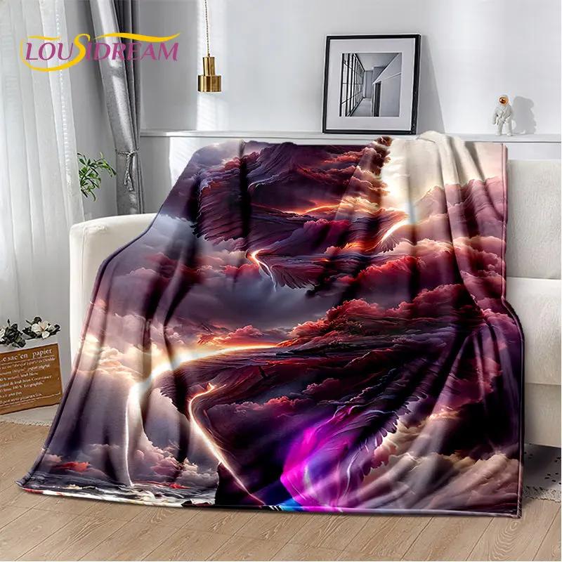 3D Natural, Tornado, Cloud Soft Plush Blanket, фланелевое одеяло, плед для гостиной, спальни, кровати, дивана, пикника, детей, офиса