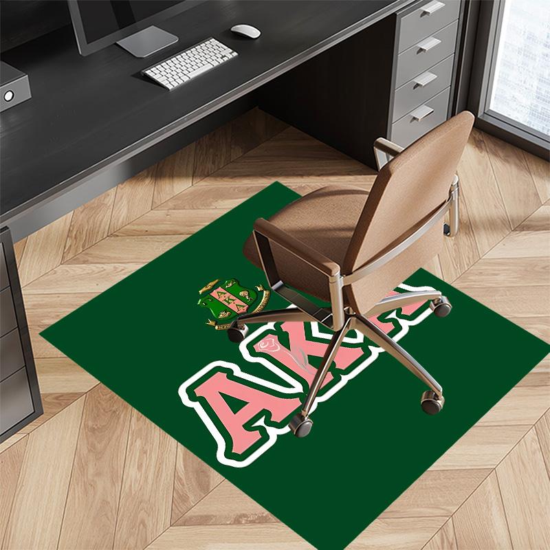 AKA Logo5 Printed Absorbent Washable Carpet, Non-Slip Bathroom Mats, Kitchen Rugs, Yoga Mat,Living Room Entrance, Camping Picnic Rugs