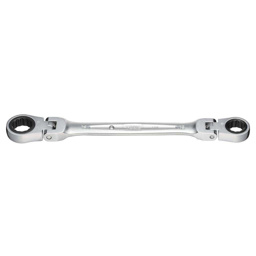 TONE Double Head Ratchet Box Wrench Width Across Flats 12 X 14 Mm HPRMFW-1214