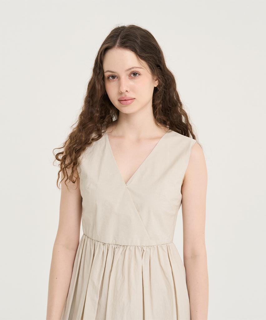 Reve Hearted Bare Grace Dress - Beige