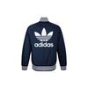 Adidas Куртка Originals Trefoil Rev с логотипом, мужская верхняя одежда, синяя DX4220