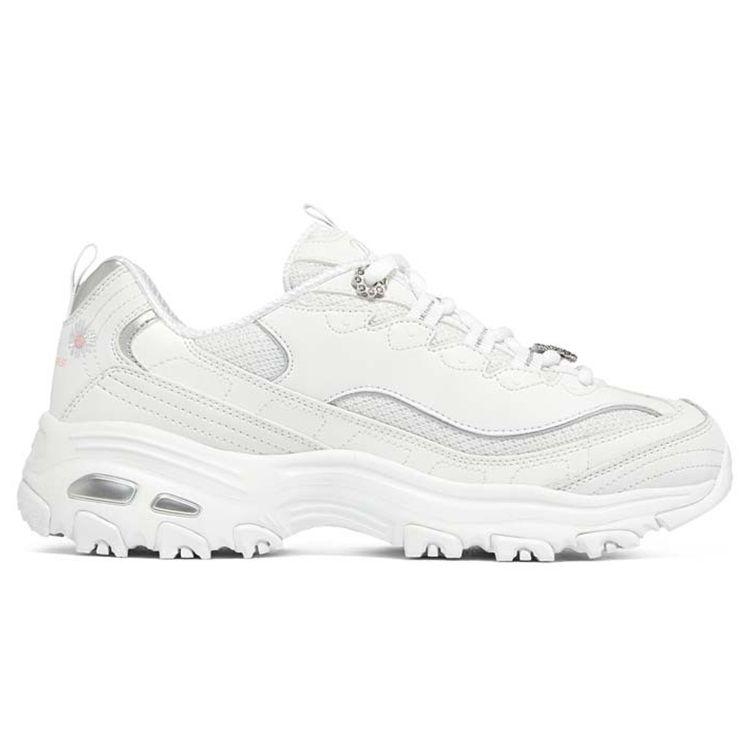 Skechers DLites 1.0 Сетчатая ткань Синтетическая кожа Универсальные Удобные Амортизирующие Износостойкие Низкие Папины кроссовки Женская кроссовка 149638-WMLT