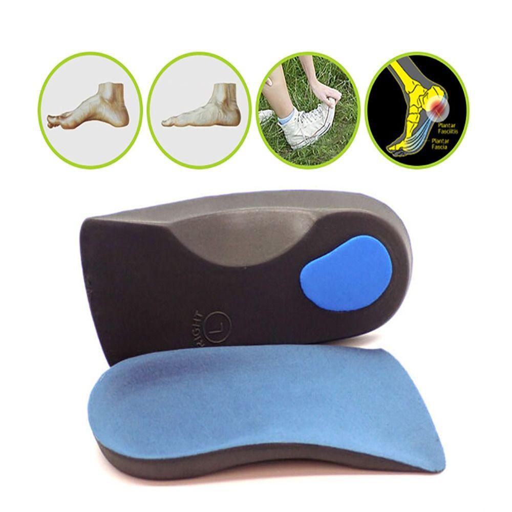 1pair Comfort Fallen Arches Plantar Fasciitis Over Pronation Orthotic Insoles Arch Support 3/4 Insole Shoe Inserts